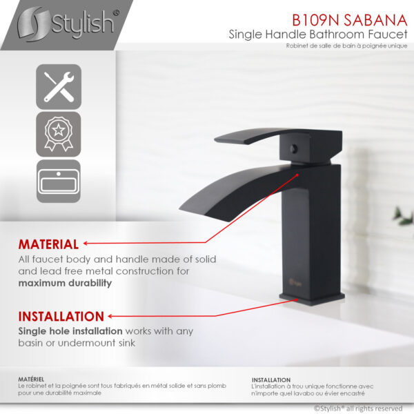 Stylish Sabana Bathroom Faucet, product view 8