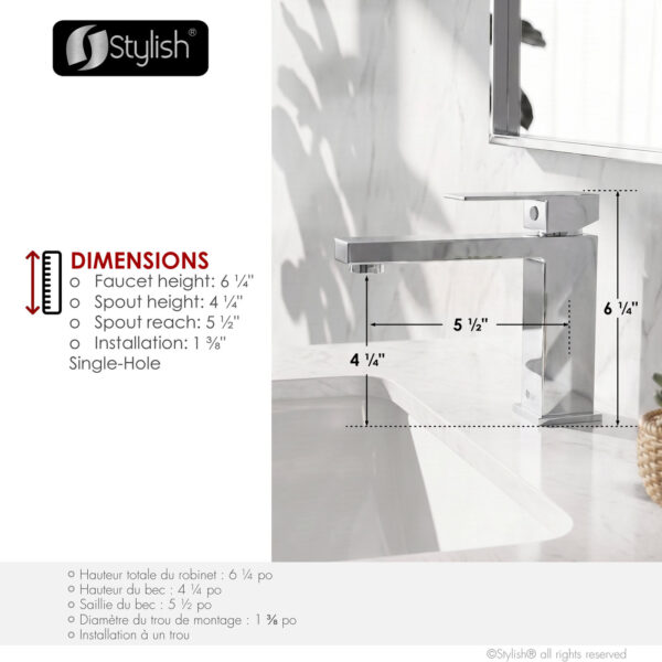 Stylish Bathroom Faucet, product view 4
