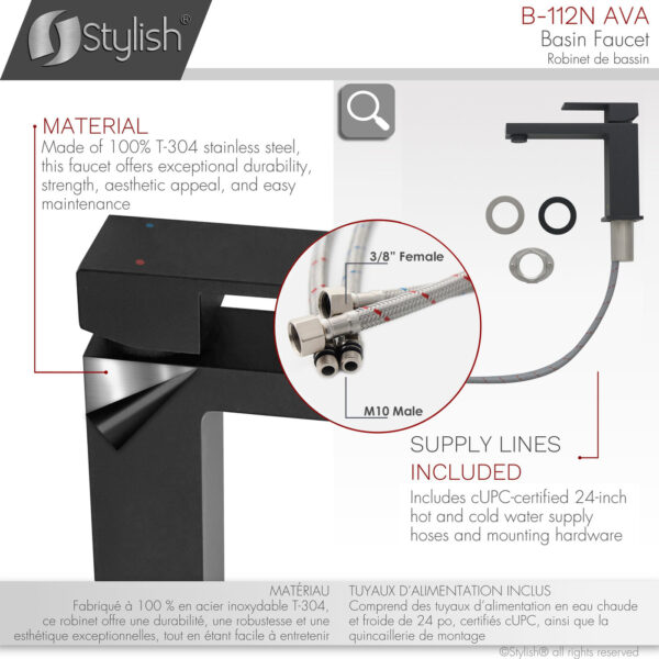 Stylish Bathroom Faucet, product view 3