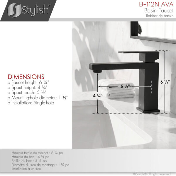 Stylish Bathroom Faucet, product view 4