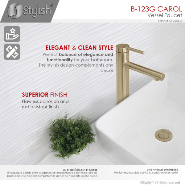 Stylish Carol Bathroom Faucet, product view 3