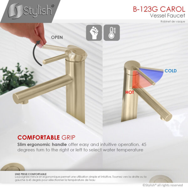 Stylish Carol Bathroom Faucet, product view 5