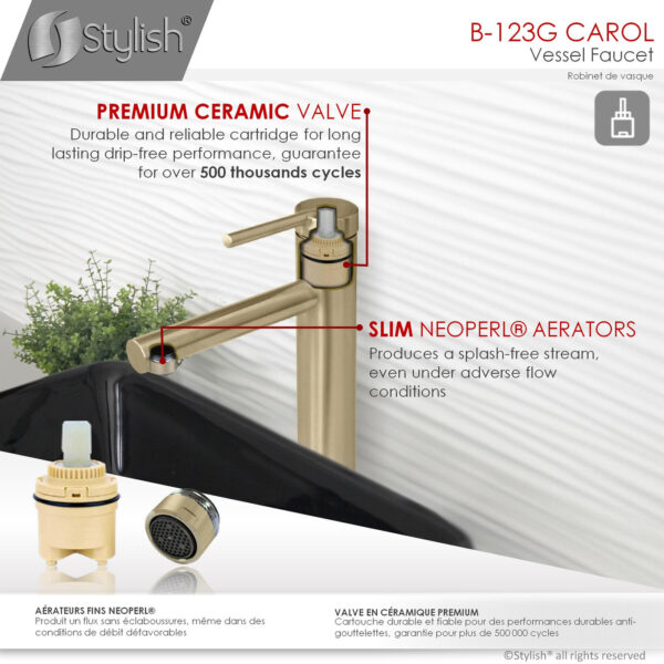 Stylish Carol Bathroom Faucet, product view 6