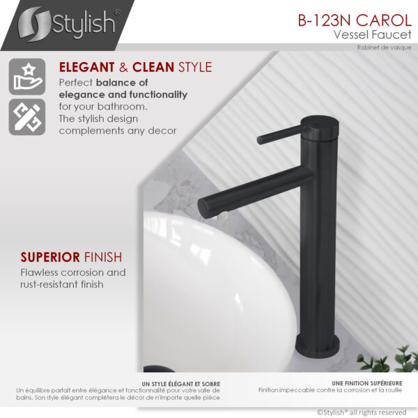Stylish Carol Bathroom Faucet, product view 3