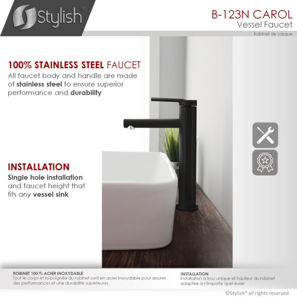 Stylish Carol Bathroom Faucet, product view 8