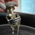 Stylish Pop-Up Drain Set Vessel Sink Without Overflow Bathroom Sink Drain, product view 2