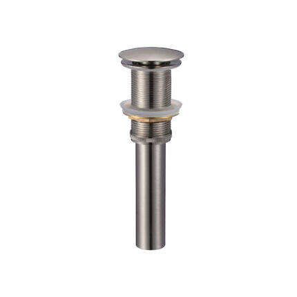 Bathroom sink pop-up drain with overflow
