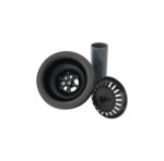 STYLISH ST-06 Pearl Black Kitchen Sink Strainer with Basket