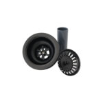 STYLISH ST-06 Pearl Black Kitchen Sink Strainer with Basket