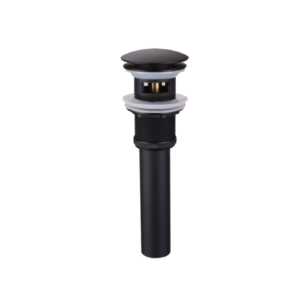Bathroom sink pop-up drain with overflow