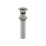Bathroom sink pop-up drain with overflow