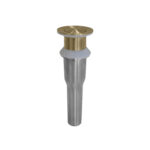 brushed gold pop-up drain
