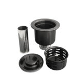 pearl black kitchen sink strainer