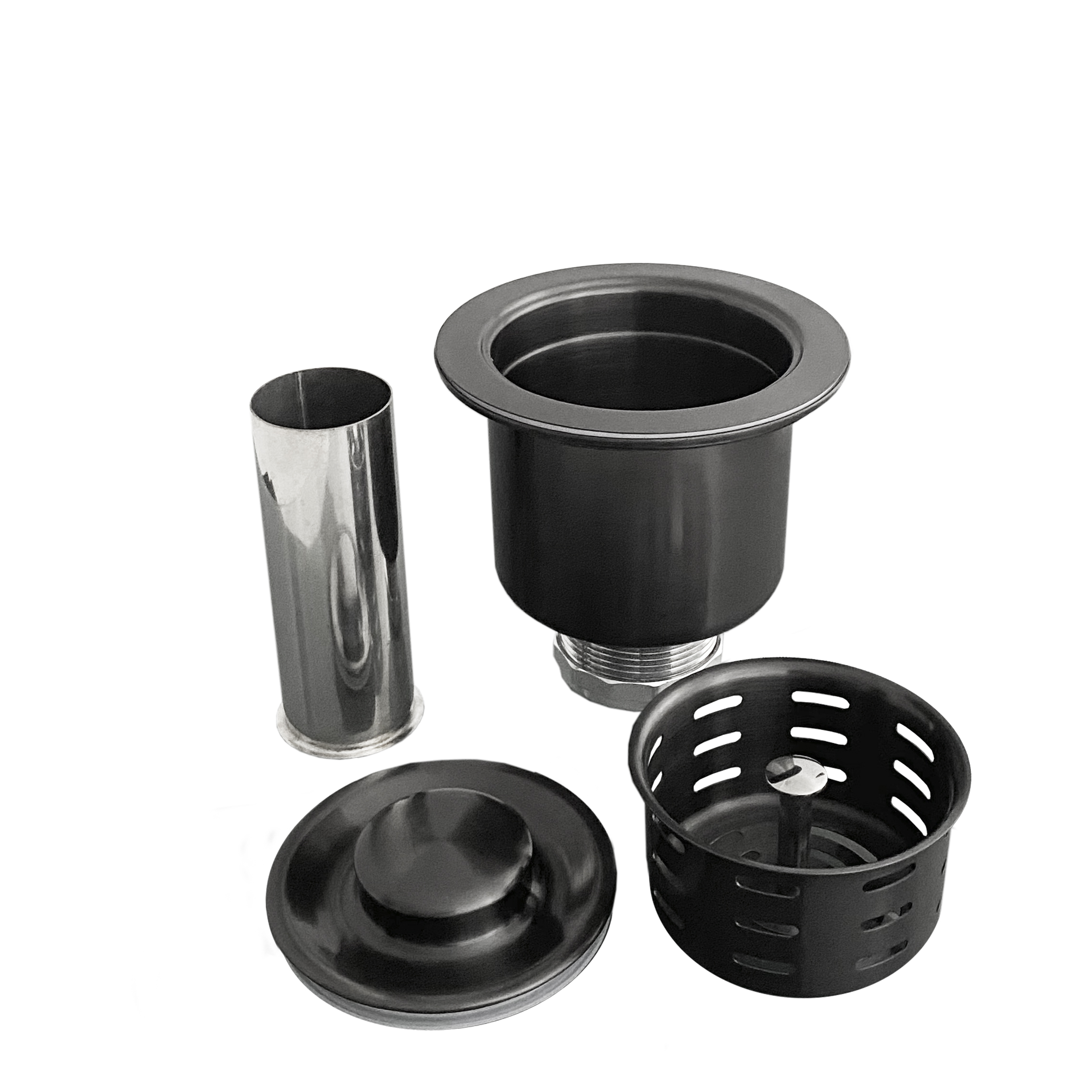 pearl black kitchen sink strainer