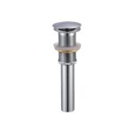 Bathroom sink pop-up drain with overflow
