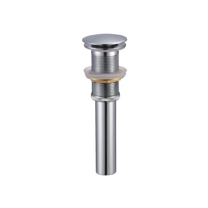 Bathroom sink pop-up drain with overflow