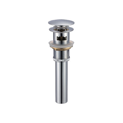 Bathroom sink pop-up drain with overflow