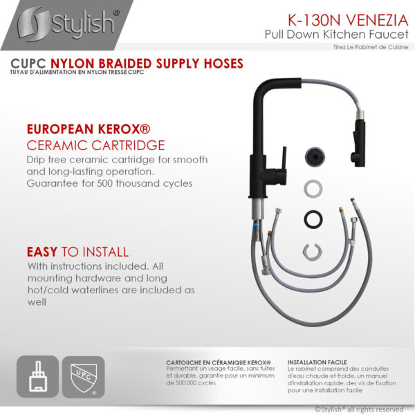 Stylish Venezia Kitchen Faucet, product view 10