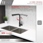 Stylish Venezia Kitchen Faucet, product view 3