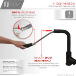 Stylish Venezia Kitchen Faucet, product view 6