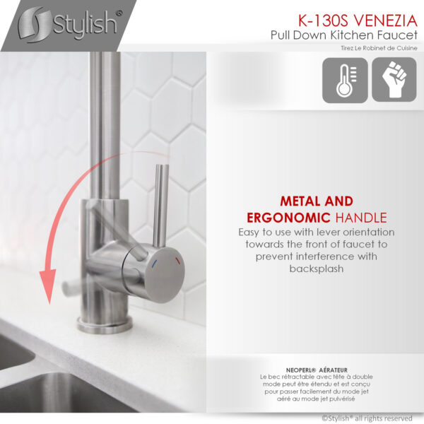 Stylish Venezia Kitchen Faucet, product view 7