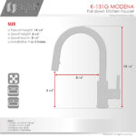 Stylish Modena Kitchen Faucet, product view 4