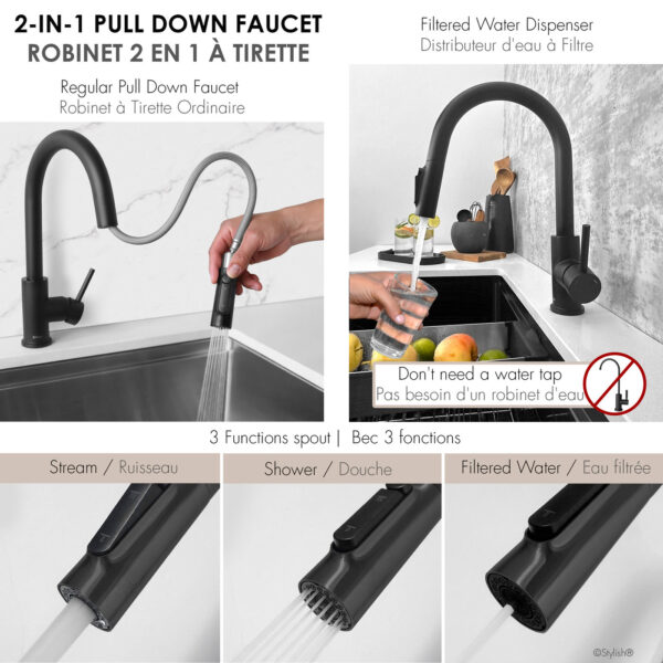 Stylish Modena Water Tap, product view 3