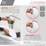 Stylish Modena Kitchen Faucet, product view 5