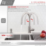 Stylish Modena Kitchen Faucet, product view 3