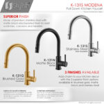 Stylish Modena Kitchen Faucet, product view 9