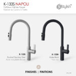 Stylish Napoli Kitchen Faucet, product view 3
