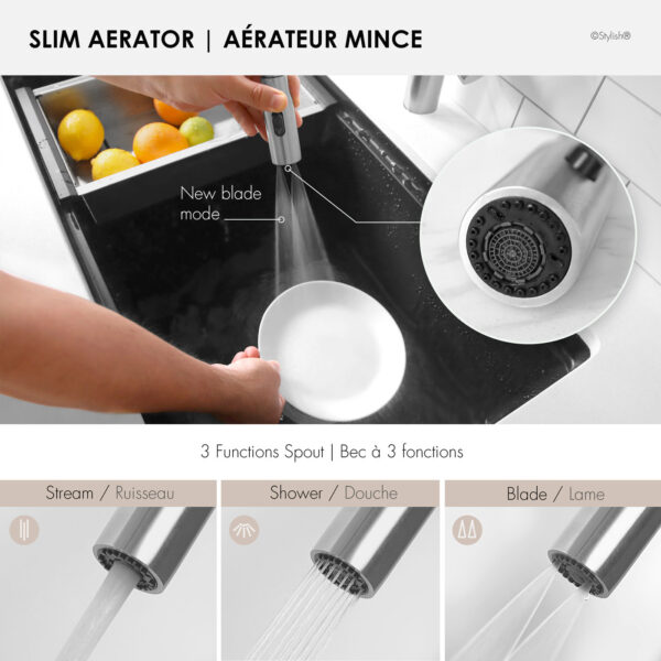 Stylish Napoli Kitchen Faucet, product view 5