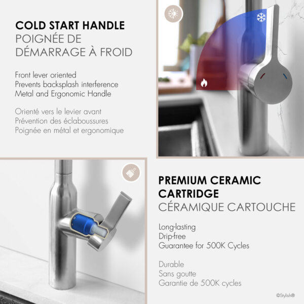 Stylish Napoli Kitchen Faucet, product view 7