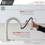 Stylish Siena Kitchen Faucet, product view 11