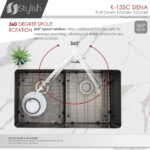 Stylish Siena Kitchen Faucet, product view 3