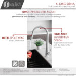 Stylish Siena Kitchen Faucet, product view 8