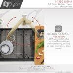 Stylish Siena Kitchen Faucet, product view 3