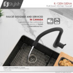 Stylish Siena Kitchen Faucet, product view 12