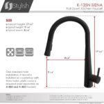 Stylish Siena Kitchen Faucet, product view 4