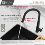 Stylish Siena Kitchen Faucet, product view 8