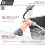 Stylish Siena Kitchen Faucet, product view 11