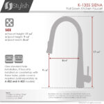 Stylish Siena Kitchen Faucet, product view 4