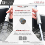 Stylish Siena Kitchen Faucet, product view 5