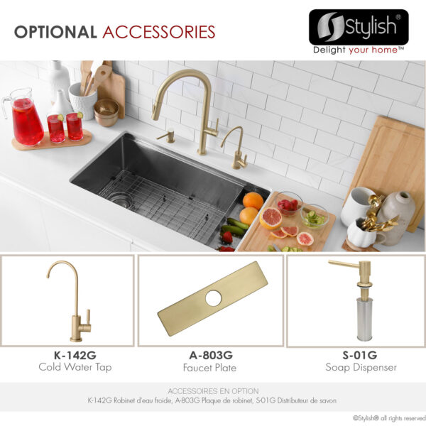 Stylish Catania Kitchen Faucet, product view 11