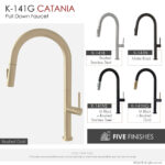 Stylish Catania Kitchen Faucet, product view 3