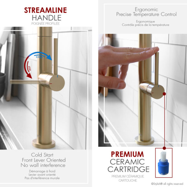 Stylish Catania Kitchen Faucet, product view 7