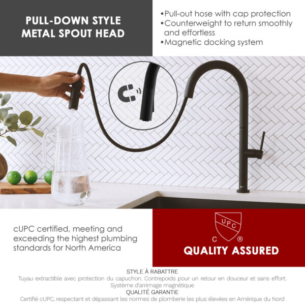 Stylish Catania Kitchen Faucet, product view 6