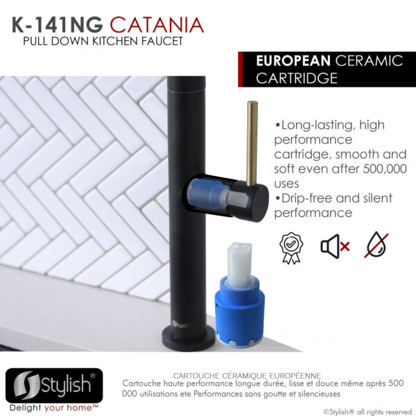 Stylish Catania Kitchen Faucet, product view 11