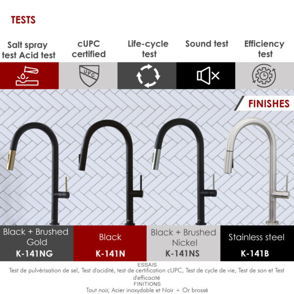 Stylish Catania Kitchen Faucet, product view 6