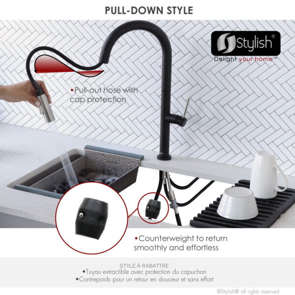 Stylish Catania Kitchen Faucet, product view 12